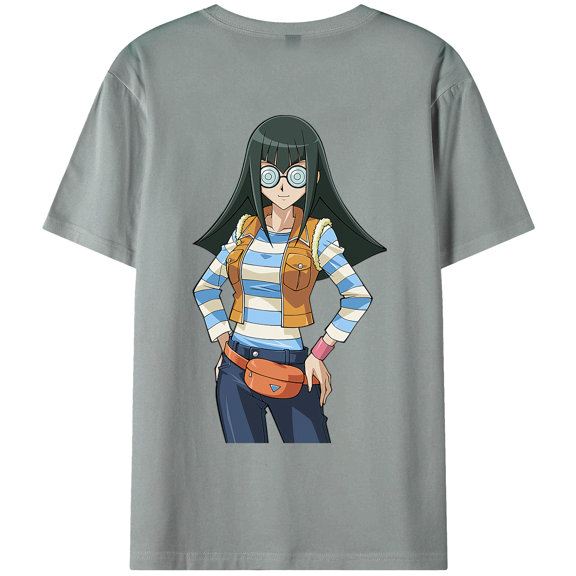 （画像用） 遊☆戯☆王 Yu-Gi-Oh! 綿100％ メンズ半袖Tシャツ（バックプリント） 通気性